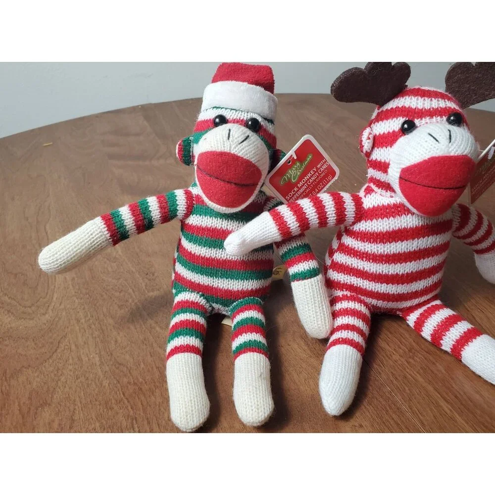 Galerie Sock Monkey Reindeer Christmas Vintage‎